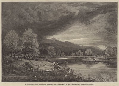 Clima tormentoso, Cader Idris, Gales del Norte de Alfred Walter Williams